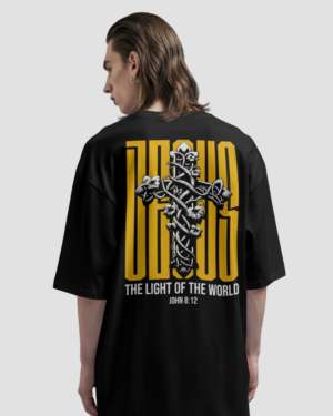 Oversized Unissex Luz do Mundo Preta