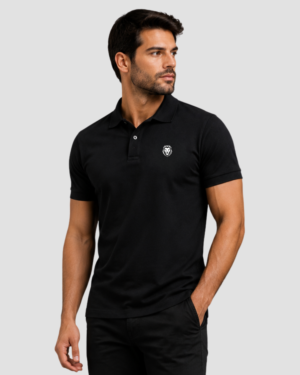Camisa Gola Polo Piquet Masculina Preta