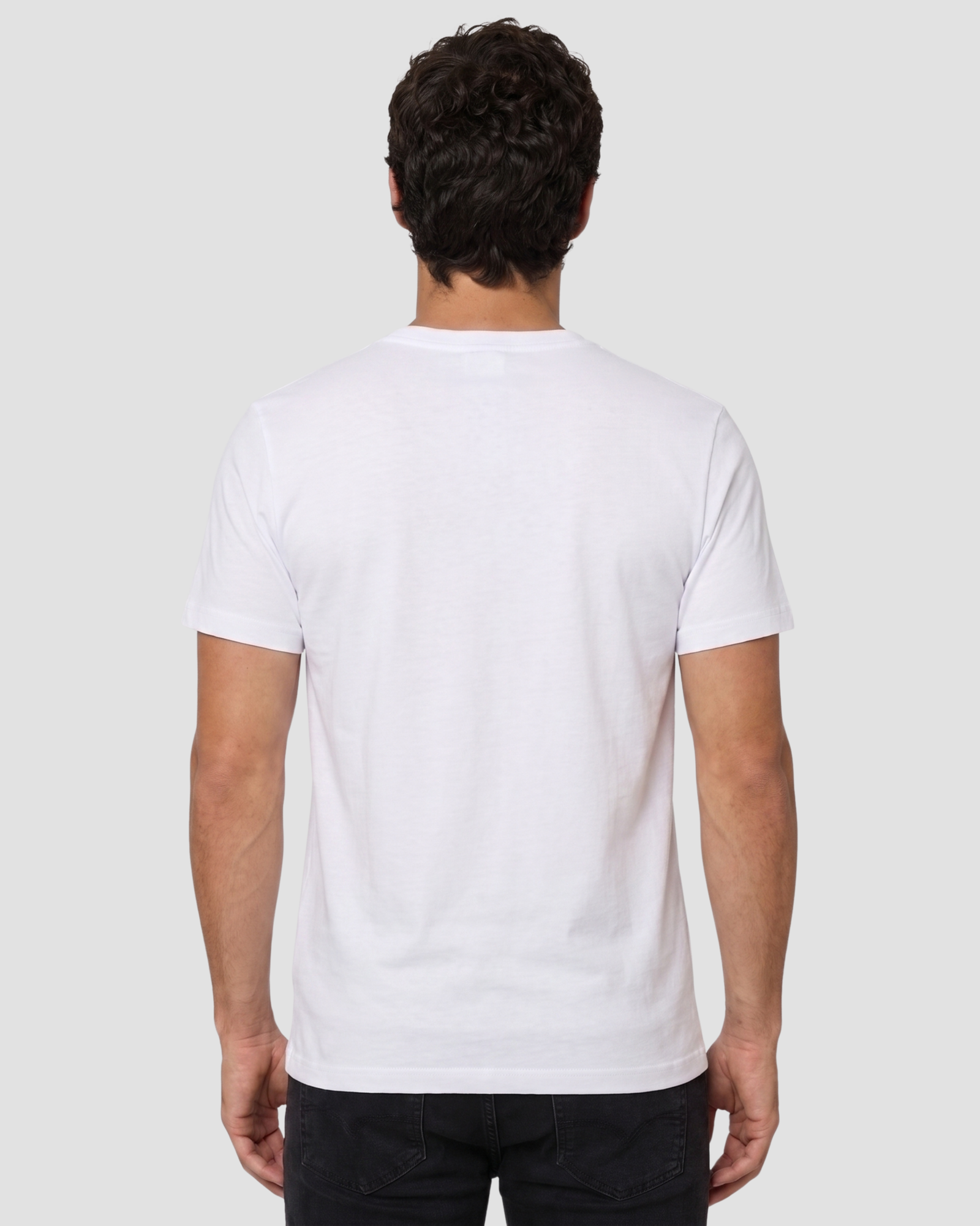 Camiseta Masculina Algodão Egípcio Branco - Imagem 2