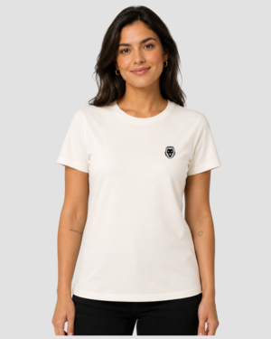 Babylook Básica 100% Algodão Off White