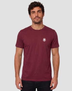 Camiseta Masculina Básica 100% Algodão Vinho