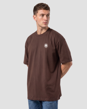 Oversized Unissex Básica 100% Algodão Marrom