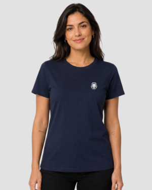 Babylook Básica 100% Algodão Azul Marinho
