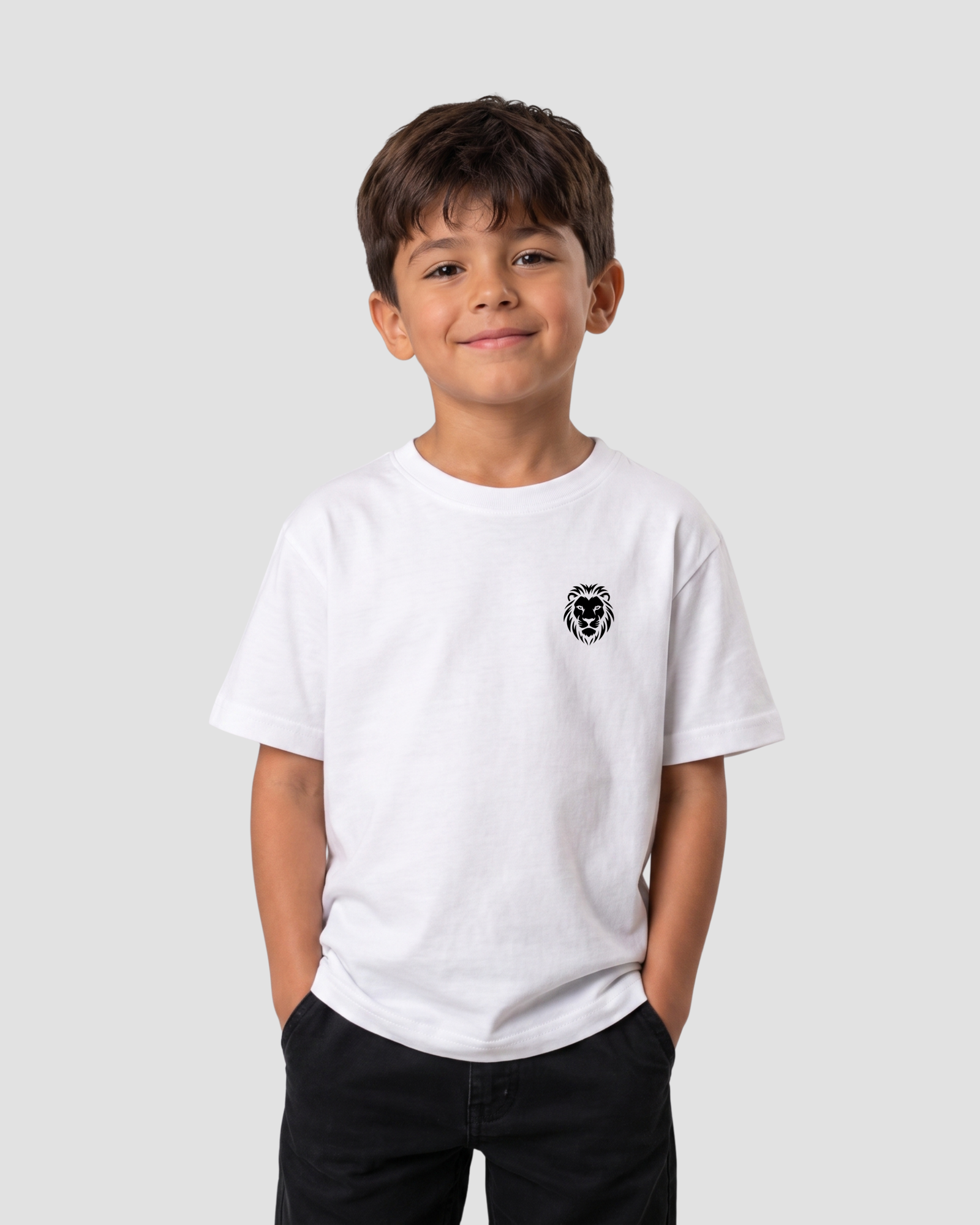 Camiseta Infantil Básica 100% Algodão Branca