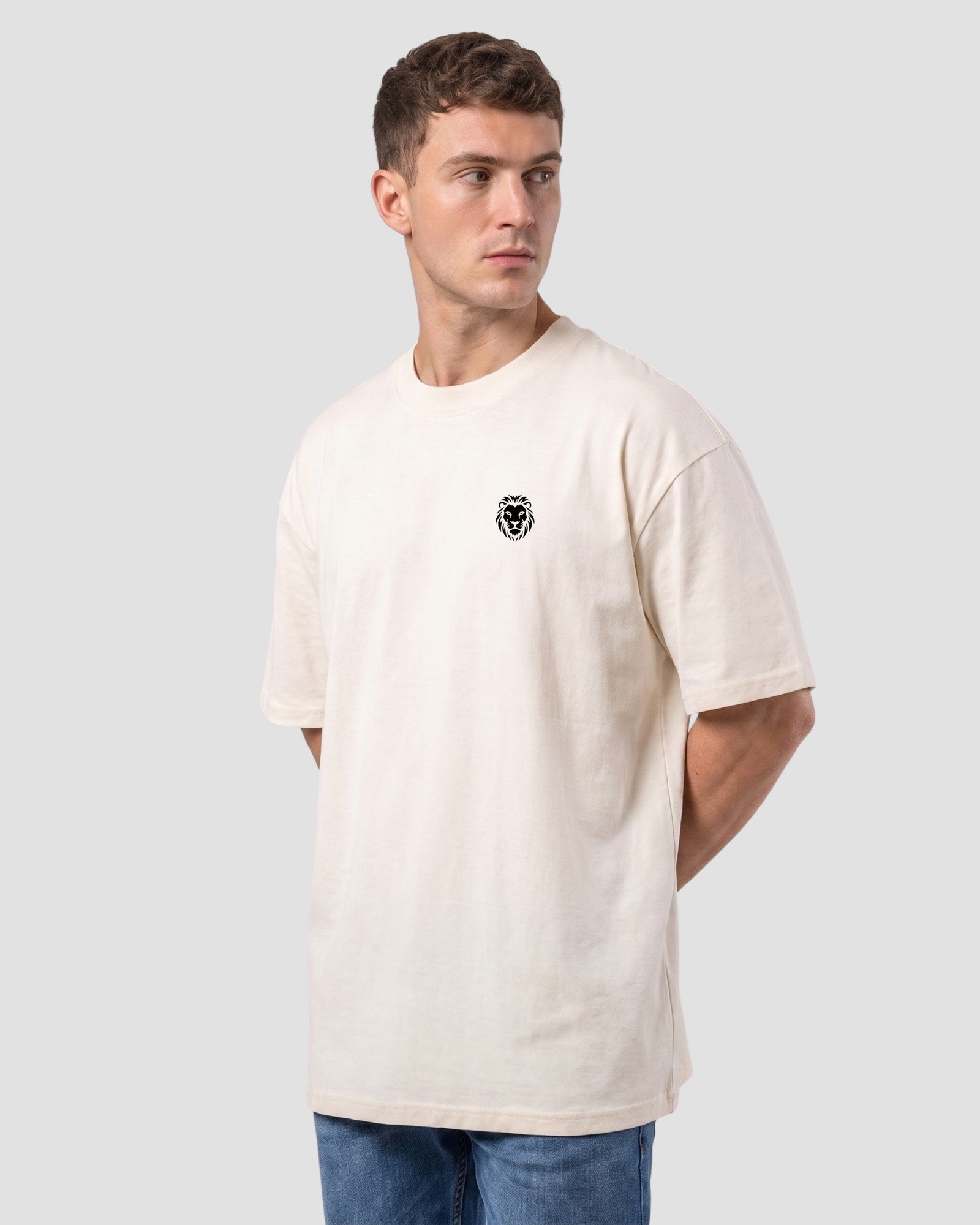Oversized Unissex Believe Off White - Imagem 2